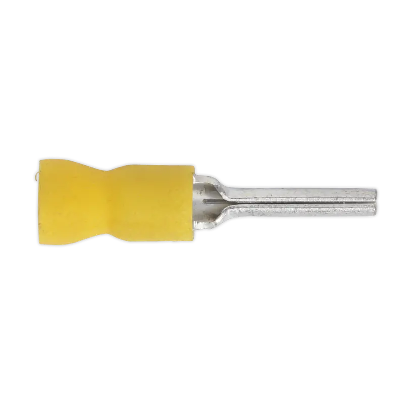 Yellow Easy-Entry Pin Terminal – 14 Awg, 2.9Mm Tab, 100-Pack 1