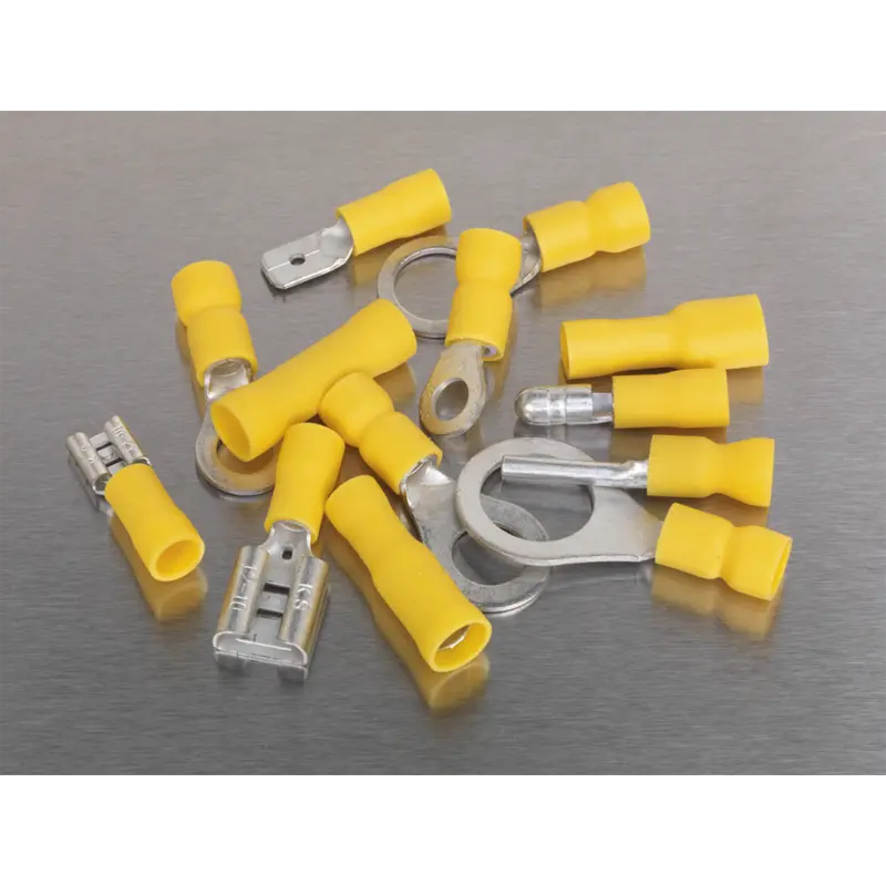 Yellow Insulated Crimp Terminal Set – 140-Piece Wire Connector Assortment 1