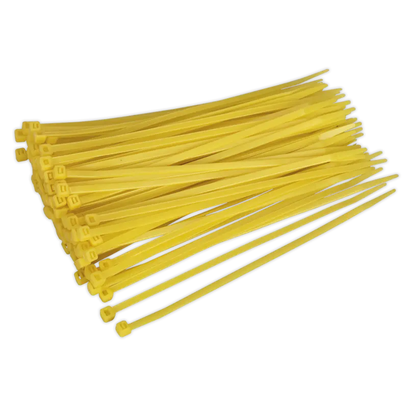 Yellow Nylon Cable Ties 200Mm X 4.8Mm – Pack Of 100 1