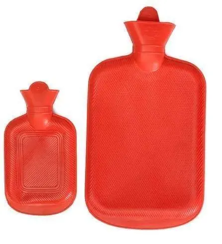 Your Brand Dual-Capacity Rubber Hot Water Bottle Set: 0.5L And 1L Heating Pads In Assorted Colors 1
