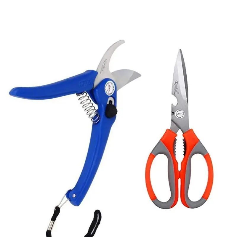 Your Brand Precision Garden剪刀 Combo: Professional Hedge Shears & Multipurpose Household/Garden Scissors 1