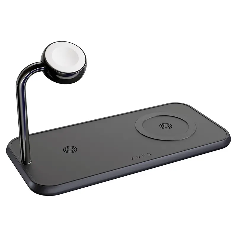 Zens Dual+ Aluminium Magnetic Wireless Charging Watch Stand – Black (Model Zedc05Bm/00) 1
