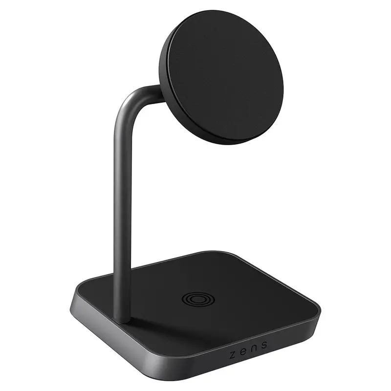 Zens Zedc26B/00 Office Magnetic Wireless Charger – Dual-Coil Black Charging Pad With Stand 1