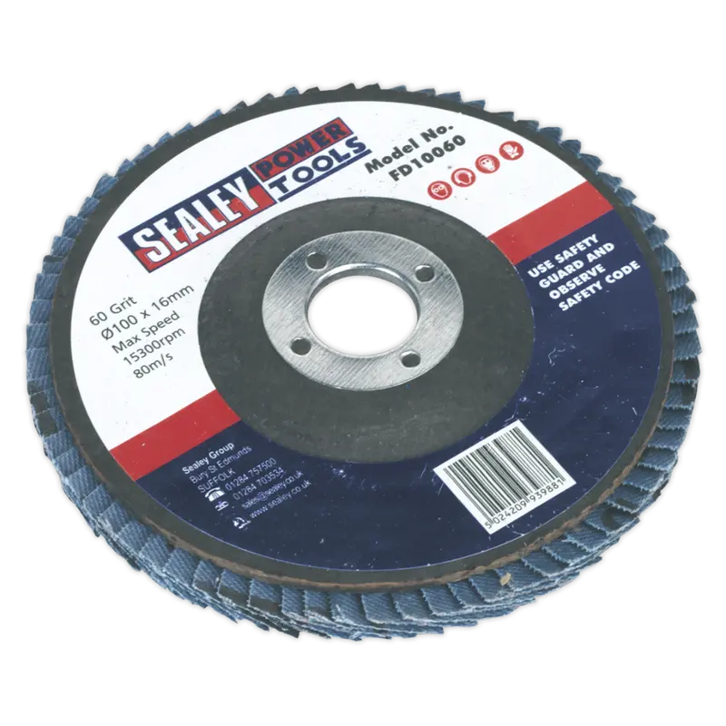 Zirconia Flap Disc 100Mm Diameter, 16Mm Arbor, 60-Grit 1