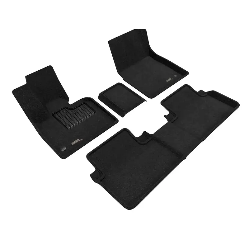 3D Maxpider Elegant All-Weather Floor Mat Set – 4-Piece Black Interior Protection 1