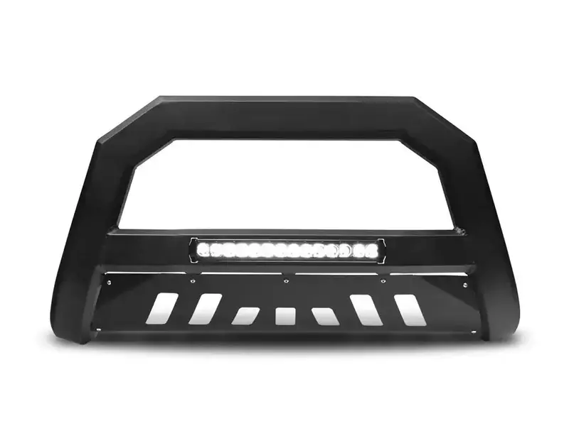 Armordillo Ar Series Bull Bar – Matte Black Powder-Coated Steel With Integrated Led Mounts 1