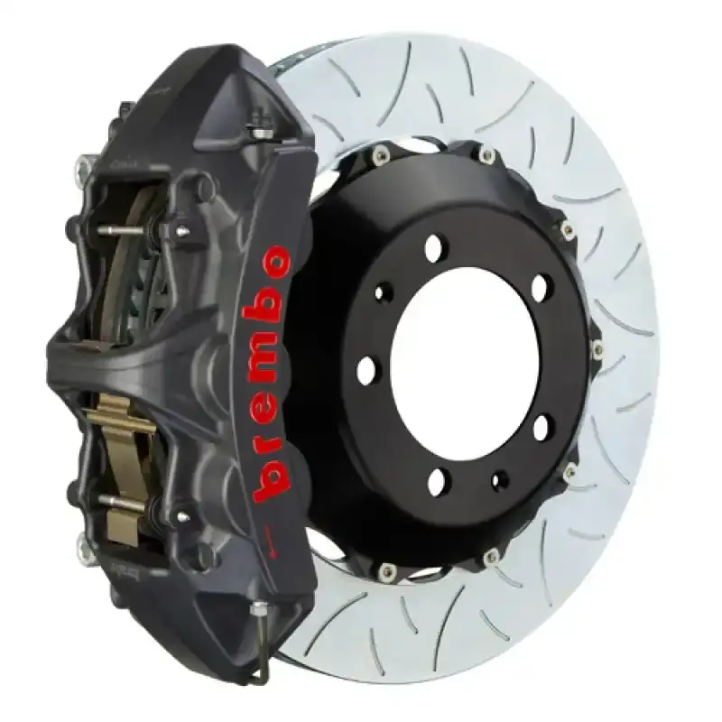Brembo Gts Front Brake Kit For Bmw E36 318I/325I (1992–1998, Non-Xdrive) – 355X32Mm Slotted Two-Piece Rotors, 6-Piston Calipers 1