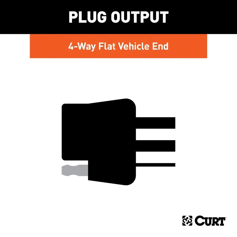Curt Custom 4-Pin Flat Trailer Wiring Harness For Honda Civic – Plug-And-Play Installation 1