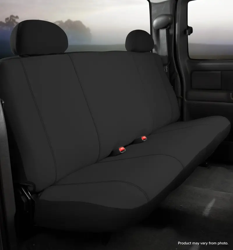 Fia Sp82-47 Seat Protector – Custom-Fit Rear Cover In Black Taupe Poly-Cotton Blend 1