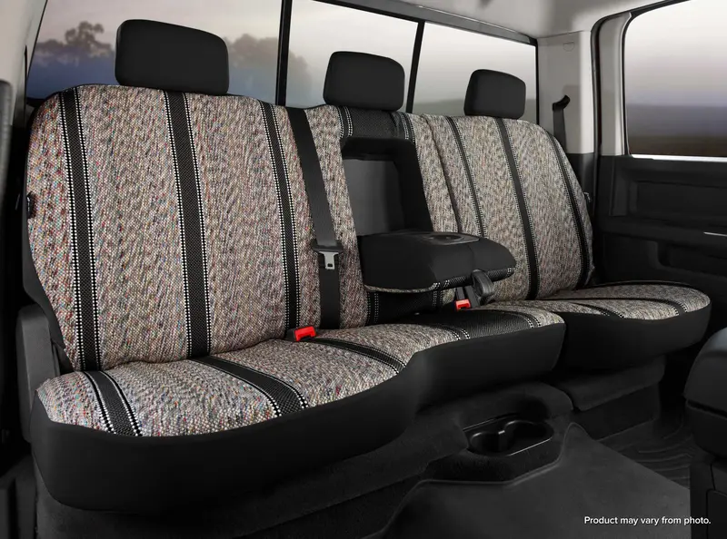 Fia Tr40 Series Saddleblanket Rear Seat Cover – Custom-Tailored Fit For Jeep Wrangler (Black/Gray) 1
