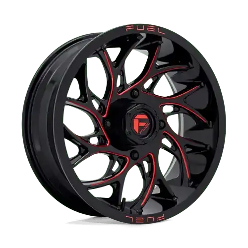 Fuel Off-Road D779 Alloy Wheel – 22X7 Inches, 4X156 Bolt Pattern, Gloss Black/Machined Face 1