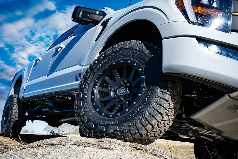 Icon Stage 2 Lift System – Billet Upper Control Arms & Leaf Packs For 2021–2023 Ford F-150 Tremor (Frdk_K93162L) 2