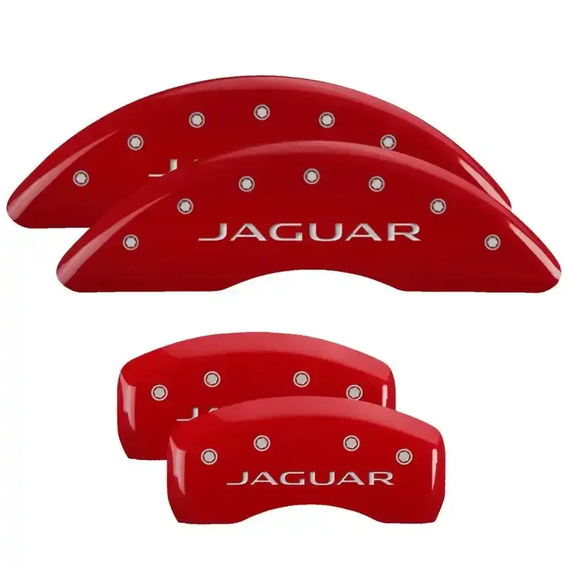 Mgp Engraved Caliper Covers – Front & Rear, Red Finish With Silver Lettering For 2019 Acura Mdx 1