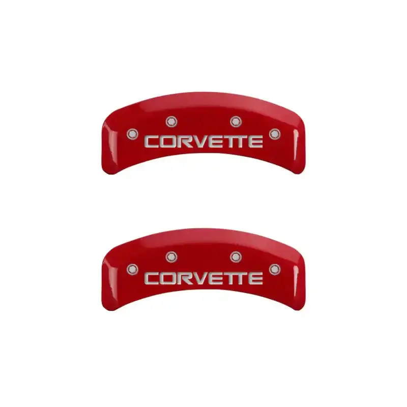 Mgp Gloss Red Caliper Covers – Engraved Corvette C4 Logo, Full Set Of Four 1
