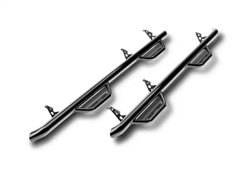 N-Fab C07115Cc Nerf Step Bar – Black Powder-Coated 3-Inch Tube With Bed Access & Wheel-To-Wheel Design 1