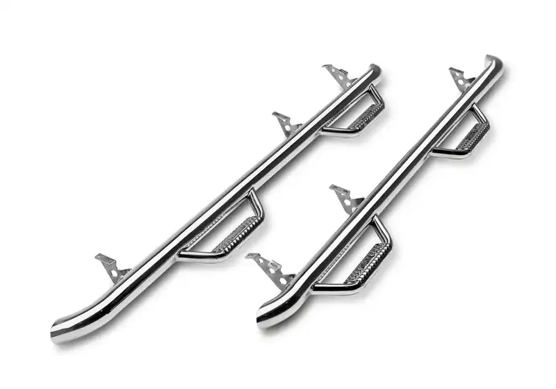 N-Fab F0996Cc-Ss Stainless Steel Nerf Step Bars – 3-Inch Tubing, Wheel-To-Wheel Fit 1