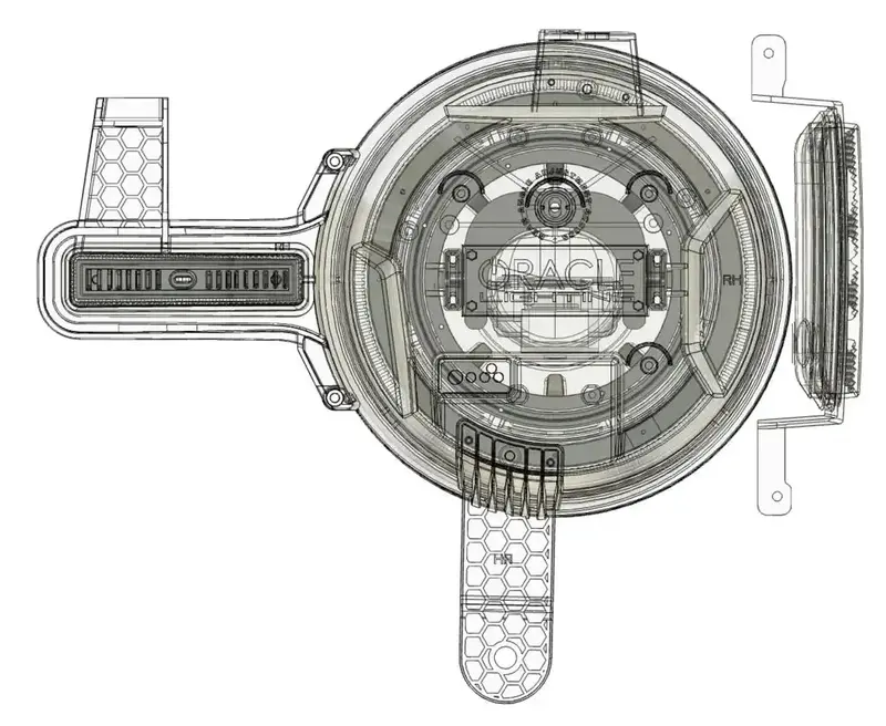 Oracle Lighting Oculus Projector Headlights – White Led, Designed For 2021+ Ford Bronco 1