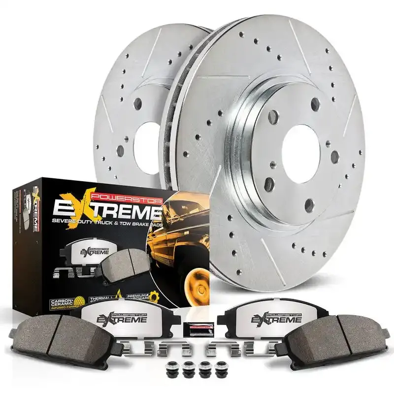 Powerstop K8030-36 Z36 Brake Kit – Heavy-Duty Truck & Tow Performance Pads And Rotors 1