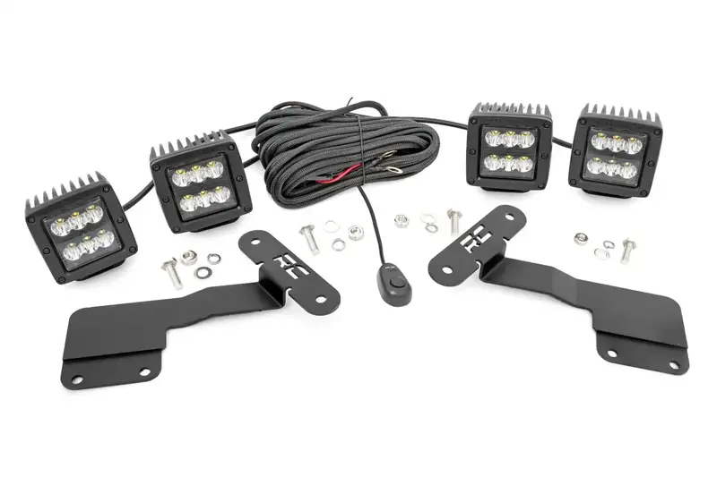 Rough Country 70851 Led Ditch Light Kit For Lower Windshield Mounting 1