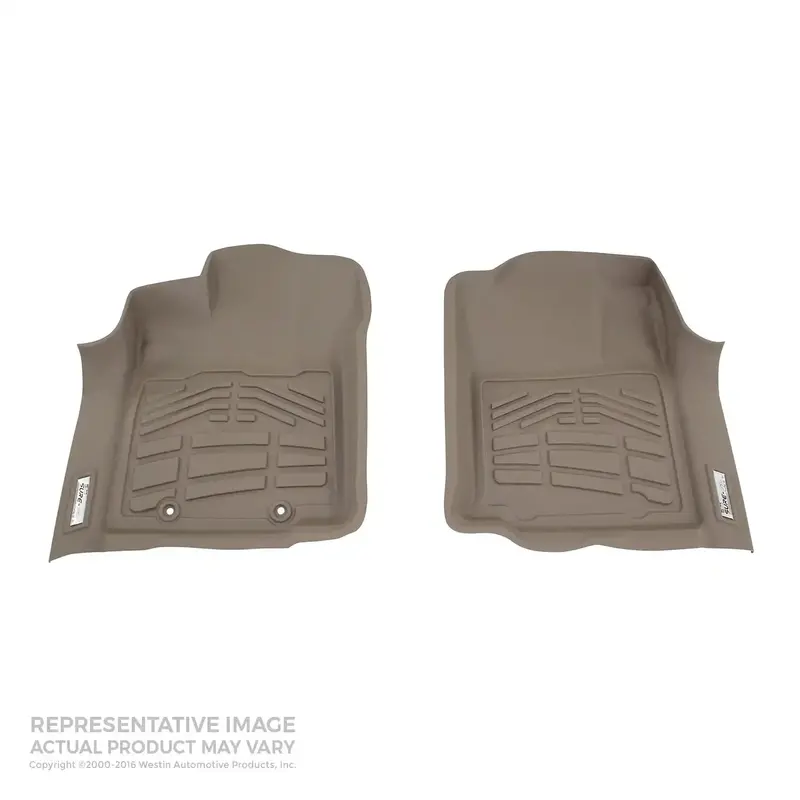 Westin Sure-Fit Floor Liners – Tan Front Pair For Supercab, Crew Cab, And Standard Cab Trucks 1